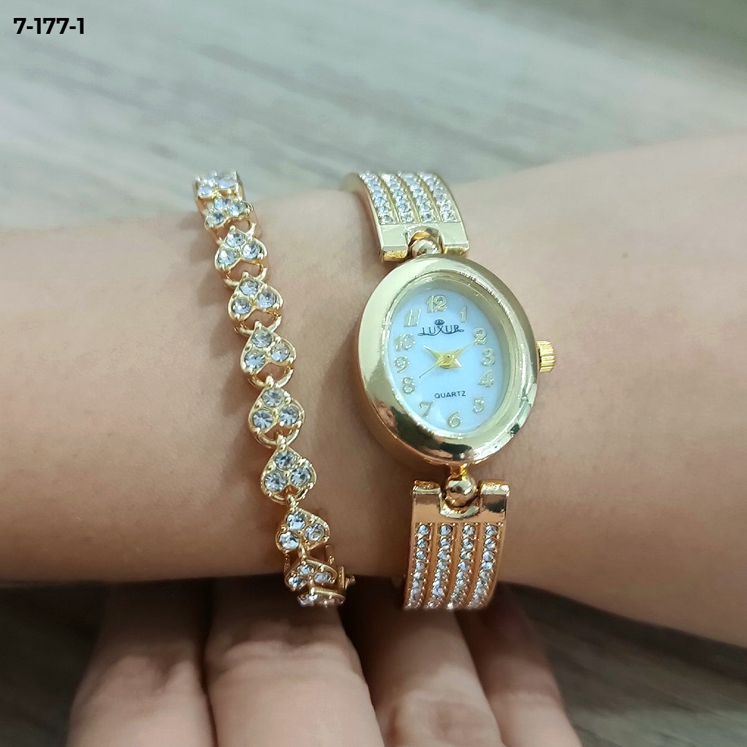 Reloj Luxur Pulsera Estuche Dama